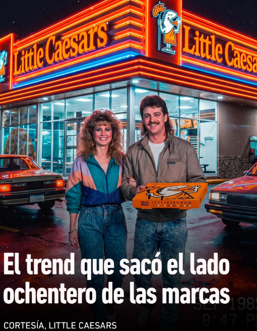 Publicidad de marcas inspirada en la cultura de los años 80