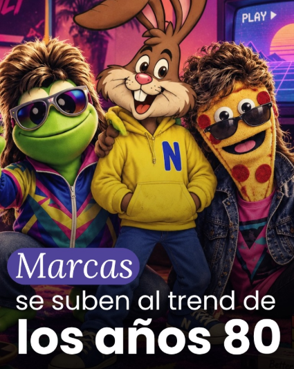 Persona recreada con estética de los años 80 mediante inteligencia artificial